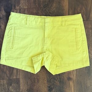 a.n.a Bright Yellow High Waist Women's Shorts